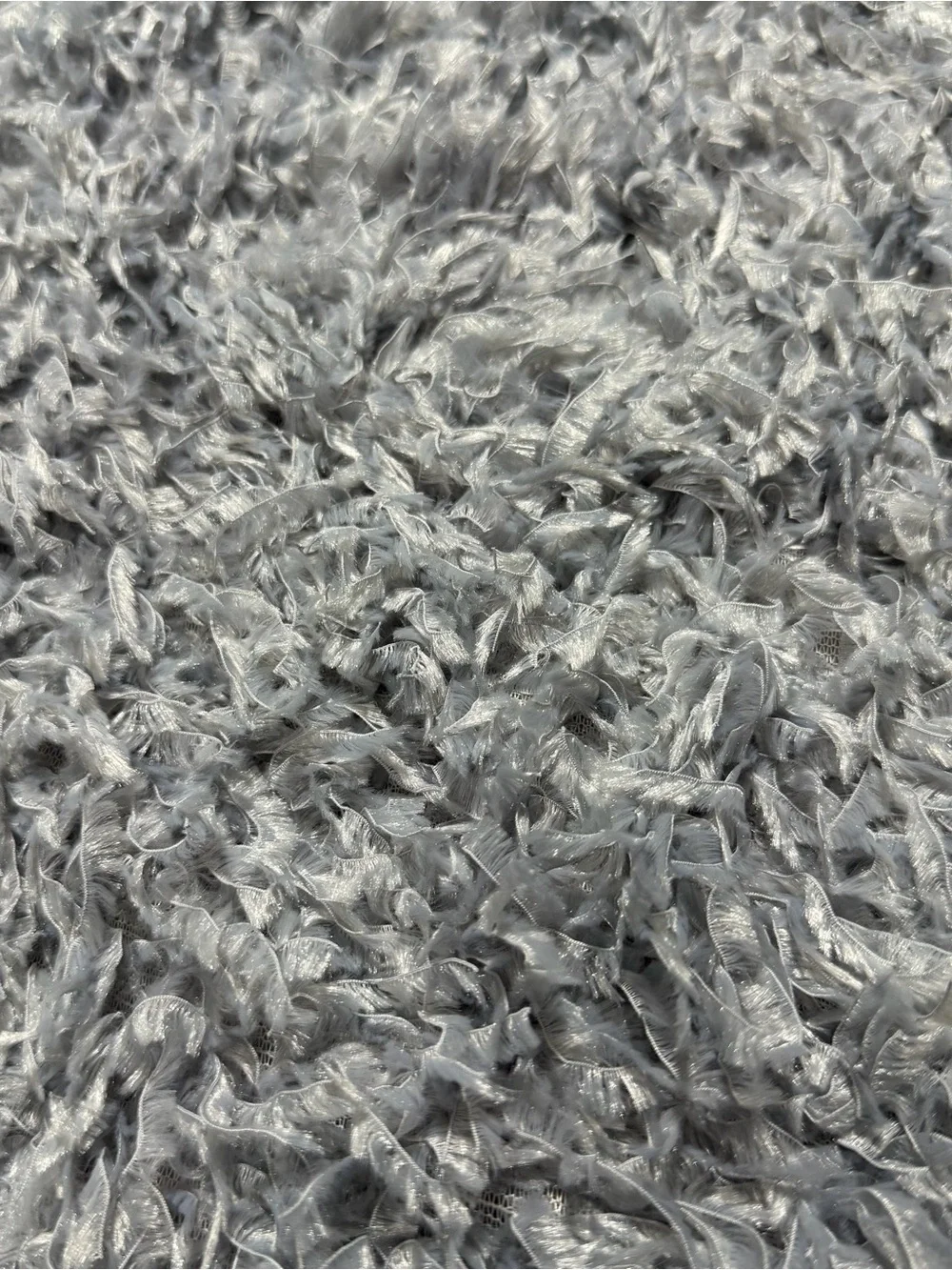 Anthropologie Gray/Blue Shaggy Maxi Skirt